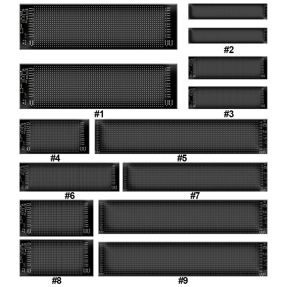 2Pcs LED Display Screen Panel Programmable Matrix Panel App Control Car Scrolling Sign Car Devil Eyes Light for Cars and Trucks