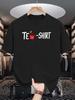 Te Shirt Pun Print Unisexs Crew Neck T Shirt Cartoon Red Tea Cup Letter Graphic Short Sleeve Casual Cotton Trendy Street Tees