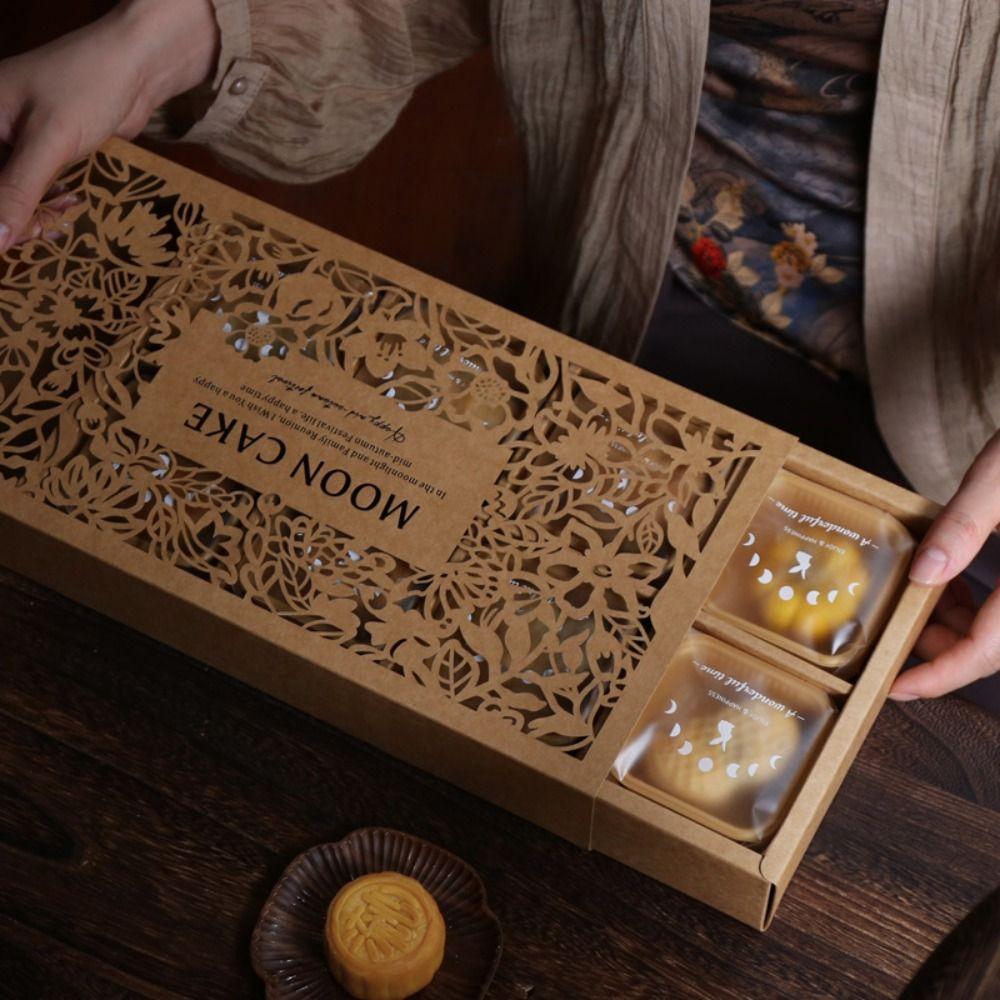 8 Grids Mid Autumn Festival Mooncake Box Handmade Packaging Boxes Gift Handheld Bag  Festival