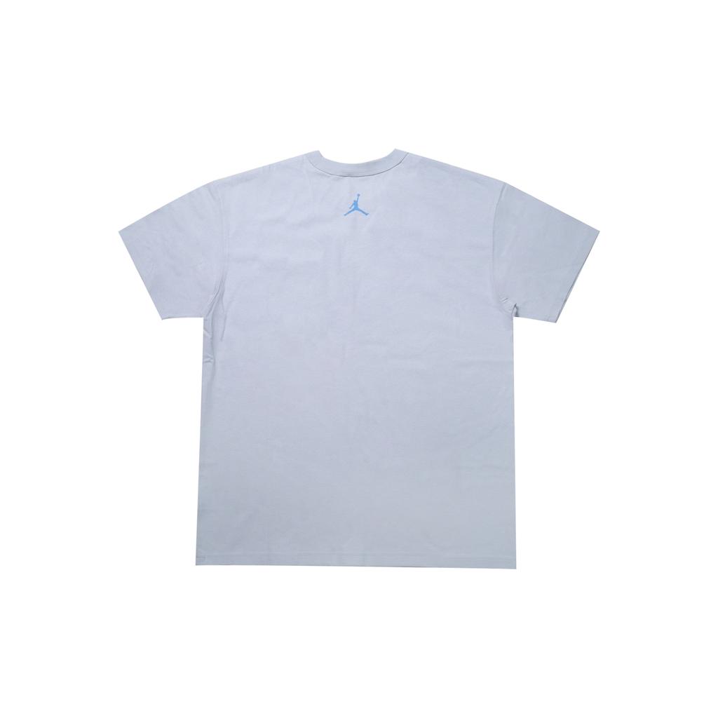 Jordan T-shirt Traspirante a Maniche Corte Monocolore Uomo Top Blu DV9724-085