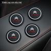 2 Stück Silikon Anti-Rutsch Pad Wasserbecherhalter Getränkeuntersetzer Auto Untersetzer für Citroen C1 C2 C3 C4 C5C6 ELYSEE VTS Xsara C-Crosser Berlingo Jumpy