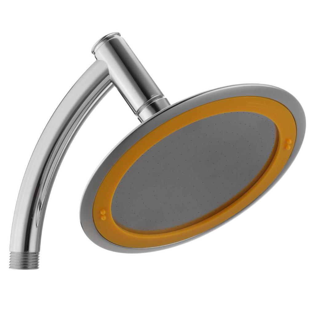 

6-дюймовая лейка для тропического душа из нержавеющей стали с регулируемым углом и высоким давлением потока