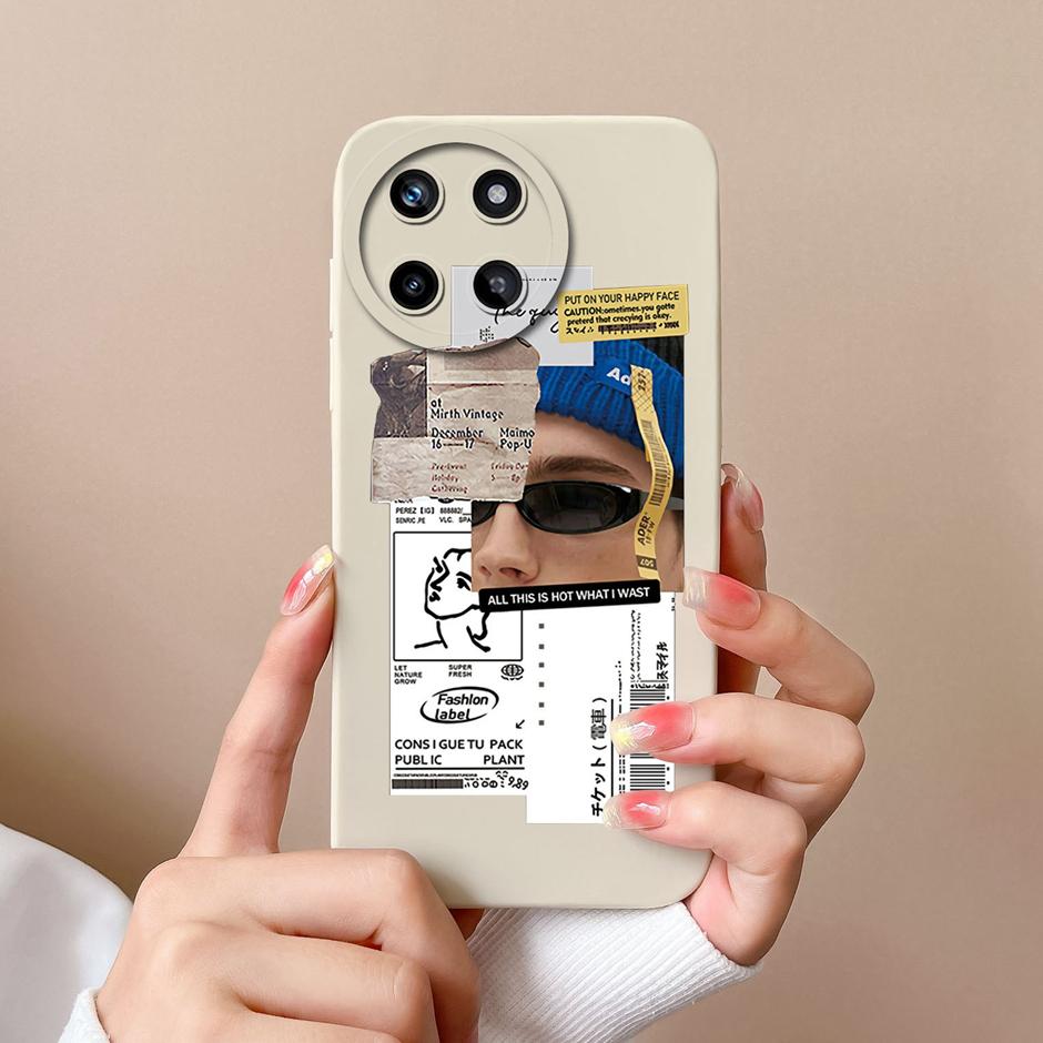 Für OPPO Realme 11 4G Handyhülle Niedliche Cartoons Stil Muster Flüssigsilikon Hülle Für Realme11 4G Stoßfest Populäre Hüllen