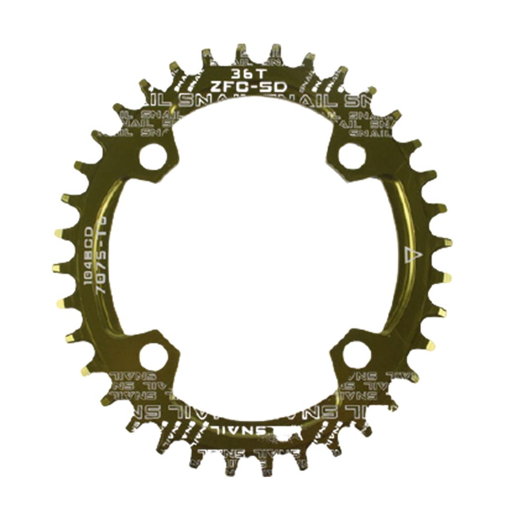 Für Fahrrad rund/oval 104BCD 32T 34T 36T 38T Narrow Wide Einzelkettenblatt