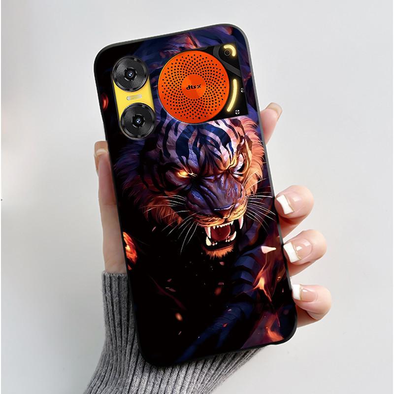 Case For ZTE Nubia Music 2 Z2460 Z2353 Music2 Phone Case Cute Rabbit Black Cover For ZTE Nubia Music Soft TPU Silicone Casing