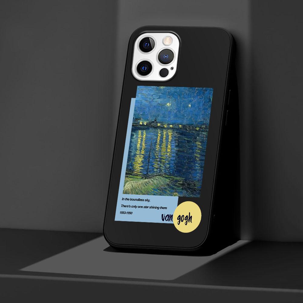 Van Gogh Art Case for Apple iPhone 13 14 Plus 11 12 Mini 15 Pro Max 7 8 SE 2020 X XS XR Silicone Soft Phone Cover