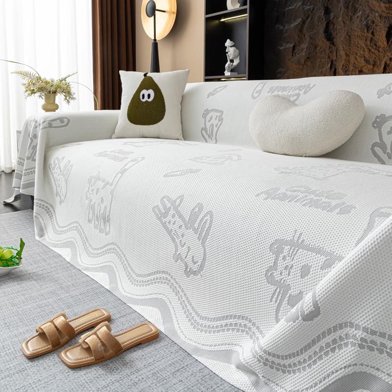 Summer Ice Feeling Couch Towel for Home Decor Non-slip Universal Sofa Covers All-inclusive Sofa Nap Air Conditioning Blanket