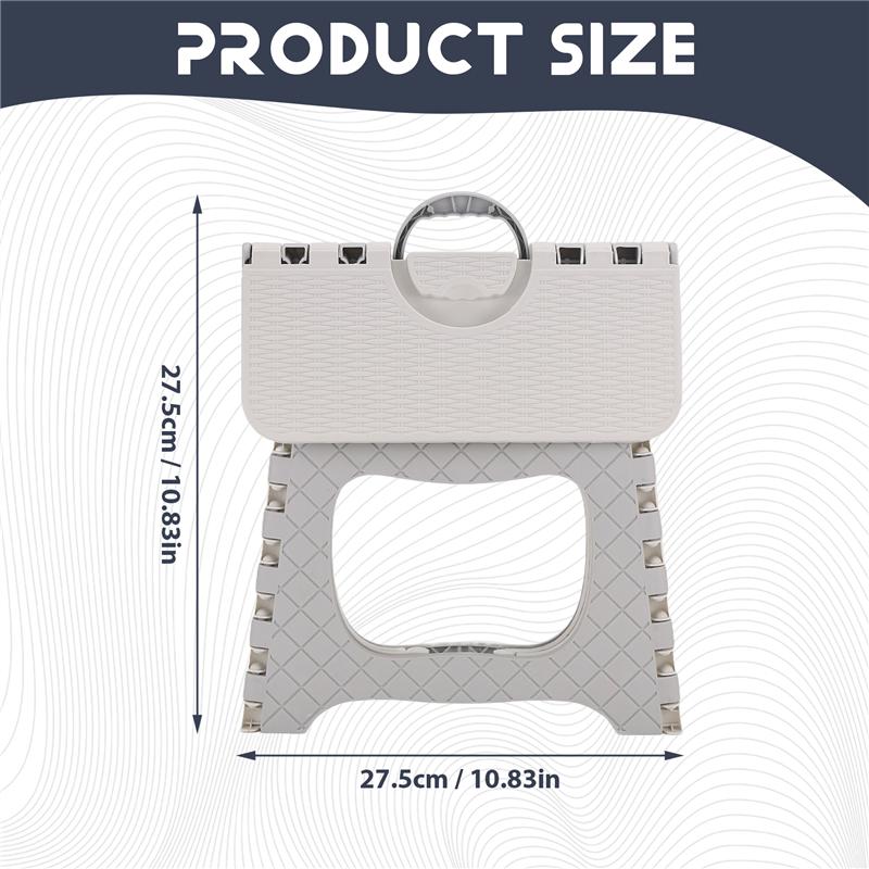 Good-Folding Step Stool - Portable, Small Size For Easy Storage, Easy For Adults To Use In The Bathroom, Garden, Kitchen