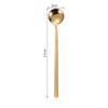 304 Stainless Steel Long Handle Spoons, Elegant Golden Coffee Stirring Scoops Teaspoons for Home & Kitchen Use