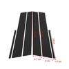6pcs Carbon Fiber Pillar Posts For Honda Civic 2006~2011 Set Door Trim Cover Kit