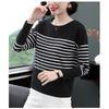 Women S Long Sleeve Striped T Shirt Loose Plus Size Casual Top