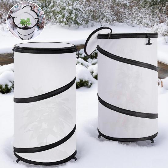 Pop-Up Winter Plant Protector Foldable Plants Freeze Protection Tent Warm Plant