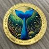 Exquisite Meerjungfrau Entscheidmünze Souvenir Schwanz Du verlierst Metallhandwerk Challenge Coin Sammlung Gedenkmünze