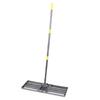 Rastrillo para césped, 30x10 pulgadas Placa de suelo Césped con mango de 48 a 78 pulgadas Rastrillos para jardín para suelo arena Patio trasero Campo de golf Fa
