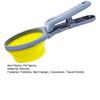 3-in-1 Collapsible Pet Scoop Measuring Cups Bag Sealing Clip Portable Dog Cat Food Spoon for Travel Feeding