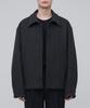 Musinsa Standard Cashmere Blend Oversized Minimal Blouson Jacket [Charcoal Grey]
