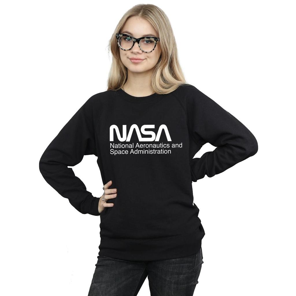 NASA Damer/Dame Logo Ensfarget Genser