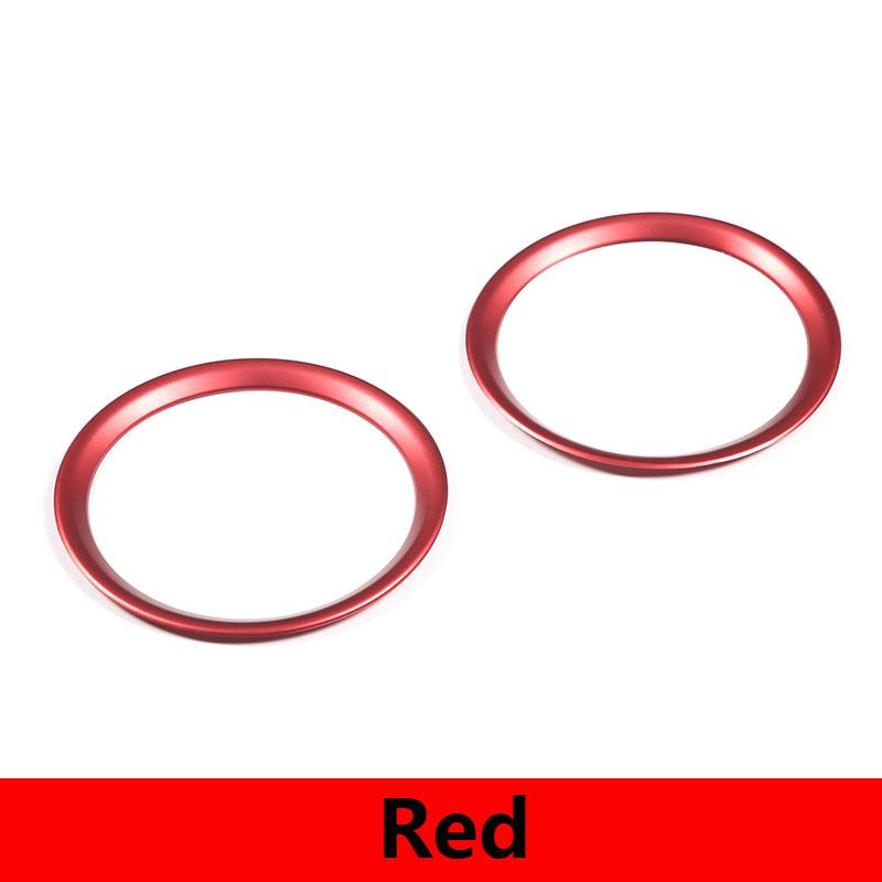 

Aluminum alloy Red/Blue For Porsche Taycan 2019-2026 Car Central control water cup holder Trim ring Interior Car Accessories красный
