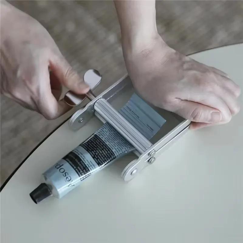 Stainless Steel Toothbrush Stand Toothpaste Holder Home Storage Orgnizer Kitchen Rack Bathroom Accessories Lazy Tube Squeezer