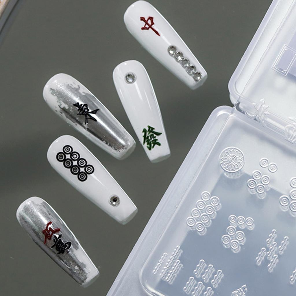 Butterfly Embossing Silicone Mold Nail Art Carving Mold Suitable for Diy Nail Art Decoration Supplies Nail Template Tool