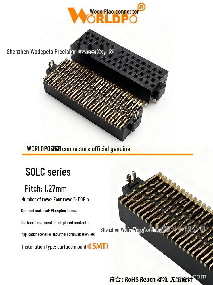 BTB SINTAI SOLC-125-02-L/F/S-Q-A-K-TR 100P Domestic Board-to-Board Connector