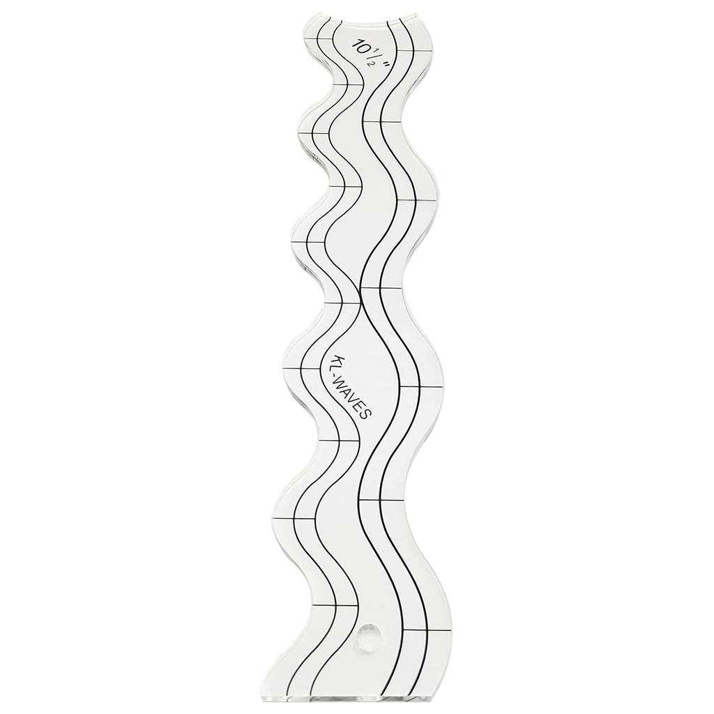Wavy Sewing Rulers Patchwork Stencils Clear Acrylic Quilting Templates For Sewing Machine Quilting And Patchwork Project