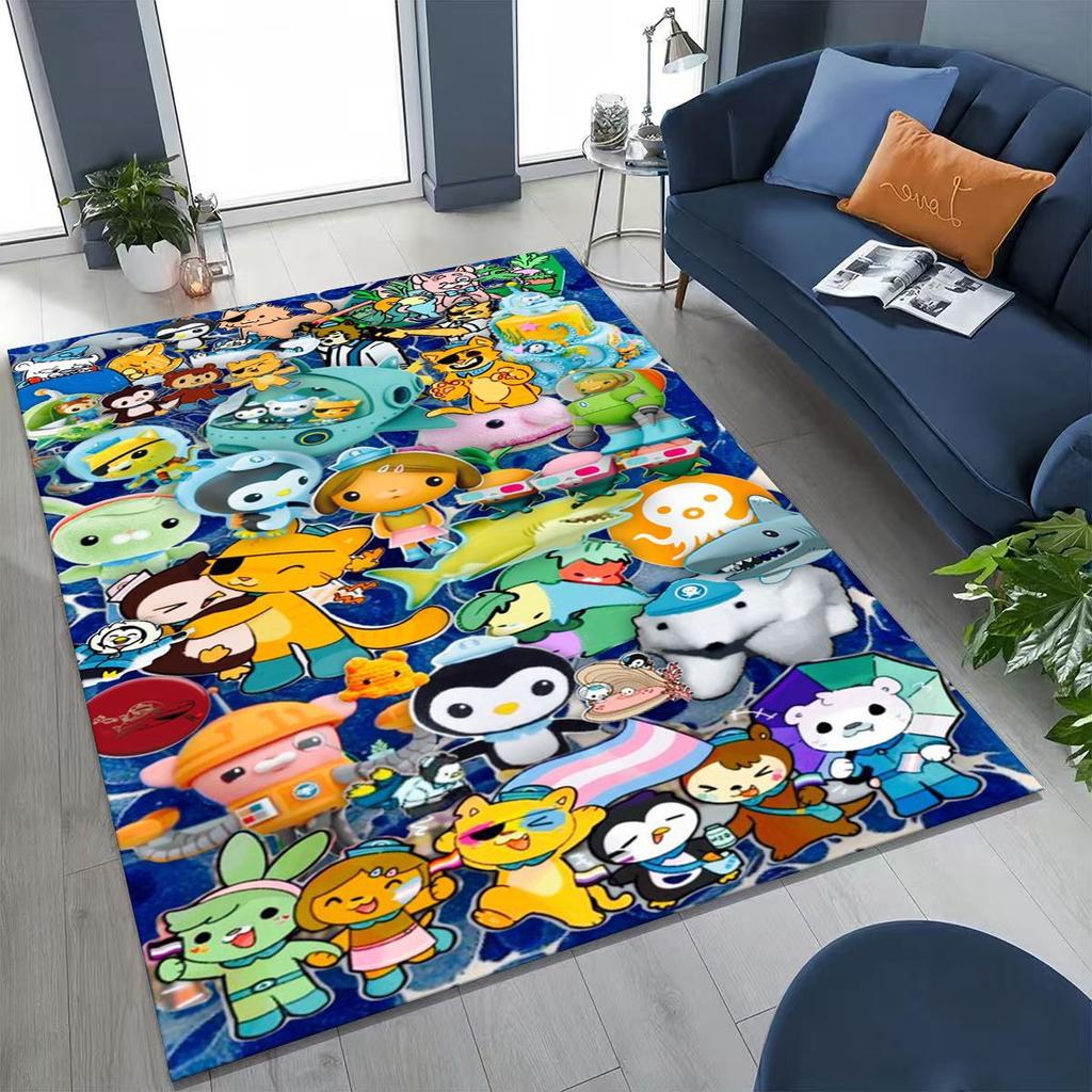 27 Style Octonauts Barnacles Cartoon Rug for Bedroom Living Room Sofa Home Doormat Decor, Large Kids Play Non-slip Floor Mat