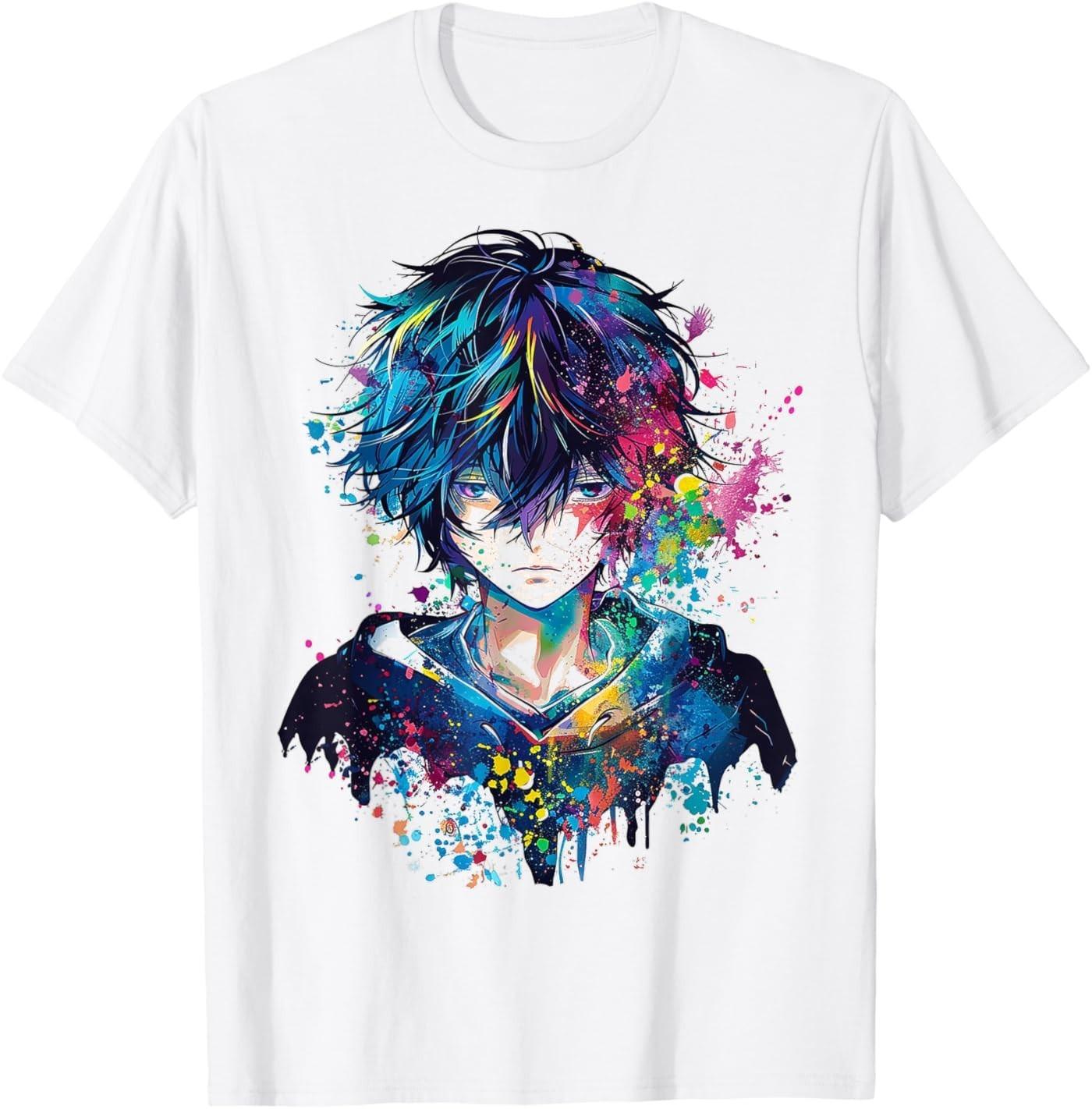 Anime Manga Motif Drawing Artwork Anime T-Shirt S разноцветный