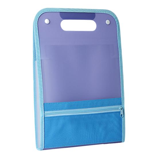 Expanding File Folder A4 13 Compartment Translucent File Case with Handle Waterproof Document Organizer Student Test Papers School Supplies
