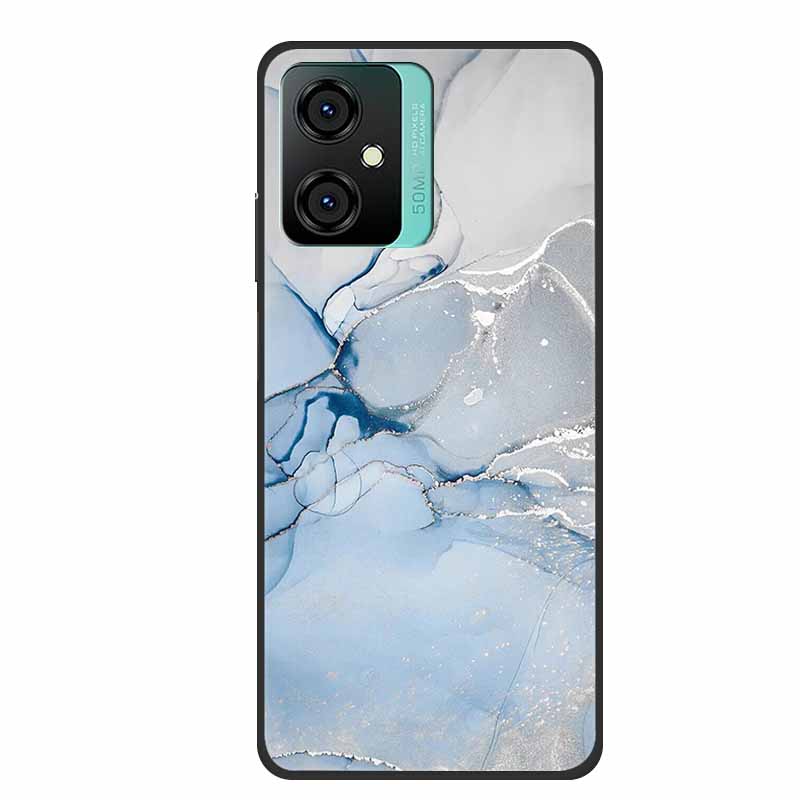 

For Blackview Oscal C70 Case Soft Silicone TPU Back Cover for OscalC70 Fundas Blackview C70 Phone Cover Iridescent Marble Bumper Oscal C70