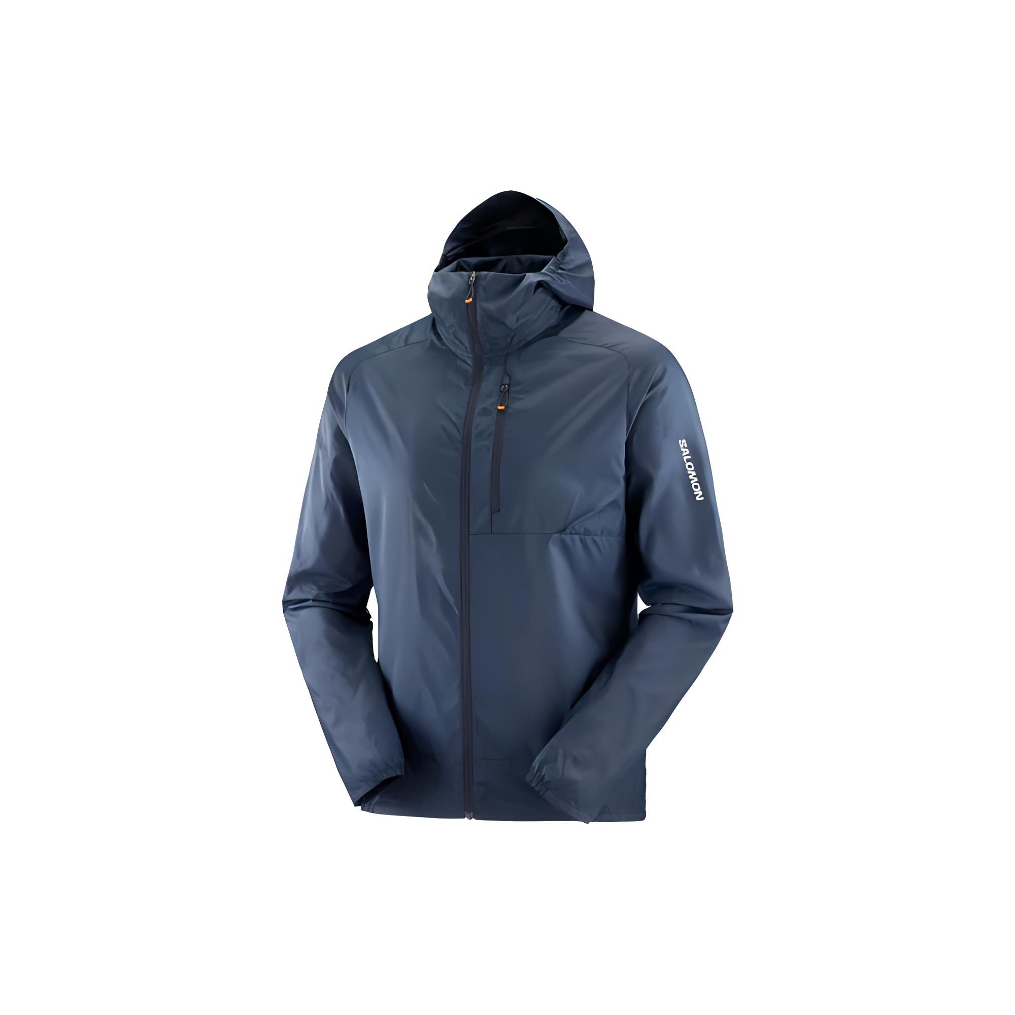 

Salomon Bonatti Cross Wind Jacket Hoodie Men Jackets Blue LC2135900 XL