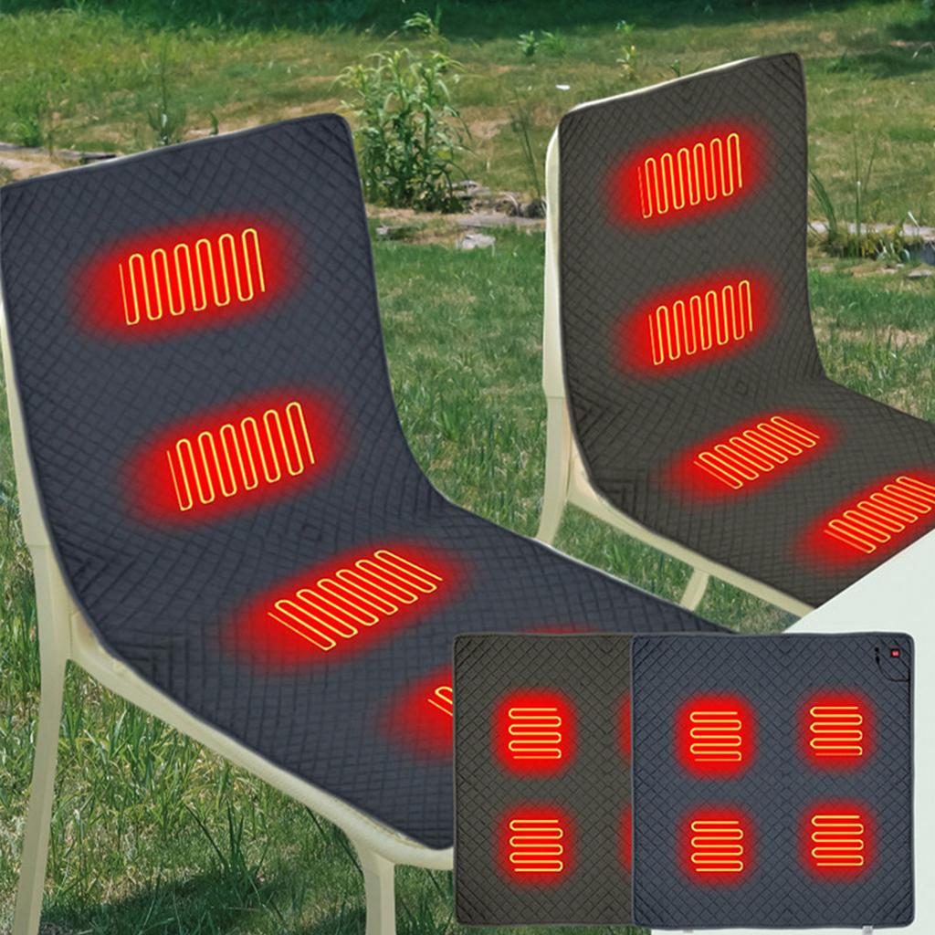 3-stufige beheizbare Sitzkissen Linderung von Rücken- und Gelenkschmerzen Faltbares Design Intelligentes Temperatur-Heizkissen für Auto-Bürositze