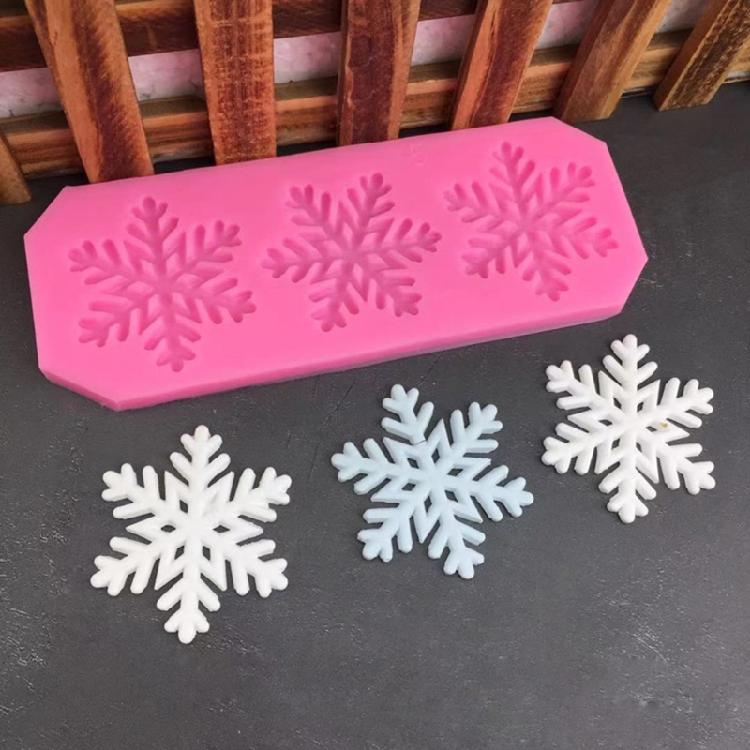 DIY Snowflakes Shape Fondant Mold Baking Gadgets Cake Baking Accessories 5 Types