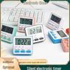 Customizable Kitchen Timer and Alarm Clock with Labeling Option for Students and Silent Mode