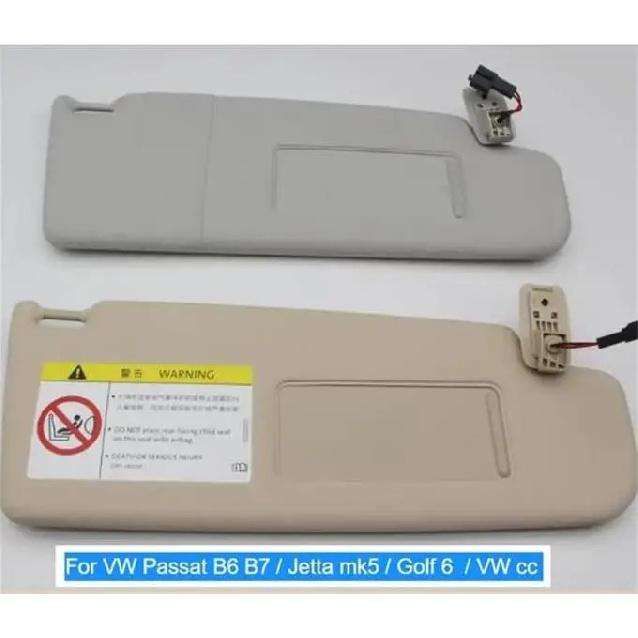 For VW Passat B6  Passat B7  Interior Sunvisor With Mirror with lamp Front visor assembly Car accessory