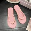 Fashion Premium Sense Non-slip Simple Flip-flops Girls Summer New Wear Solid Color Pinch Feet Beach Cool Slippers Wholesale
