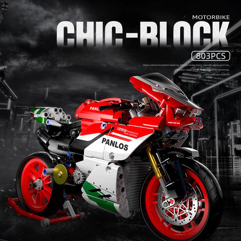 M1000RR гоночный мотоцикл детский собранный строительный блок игрушки подарок для мальчиков 803PCS