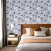Floral Peel and Stick Wallpaper Blue White Boho Contact Paper for Bedroom Bathroom Removable Self Adhesive Wallpaper Rolls