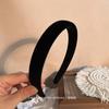 Korean Dongdaemun Black Velvet Celebrity Headband for Women - Fairy Style Hair Accessory
