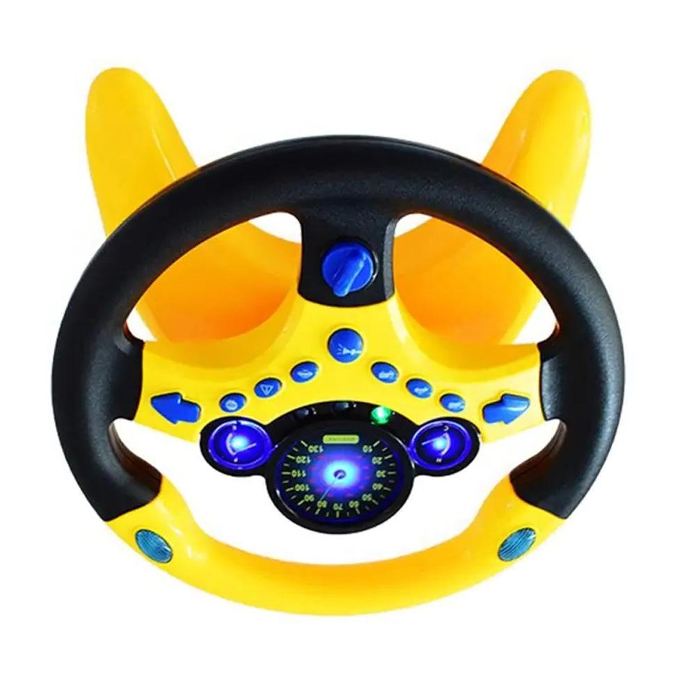 360 ° Rotation Simulation Steering Wheel Toys Multi Functional Simulate Driving Car Toy  Kids Toys
