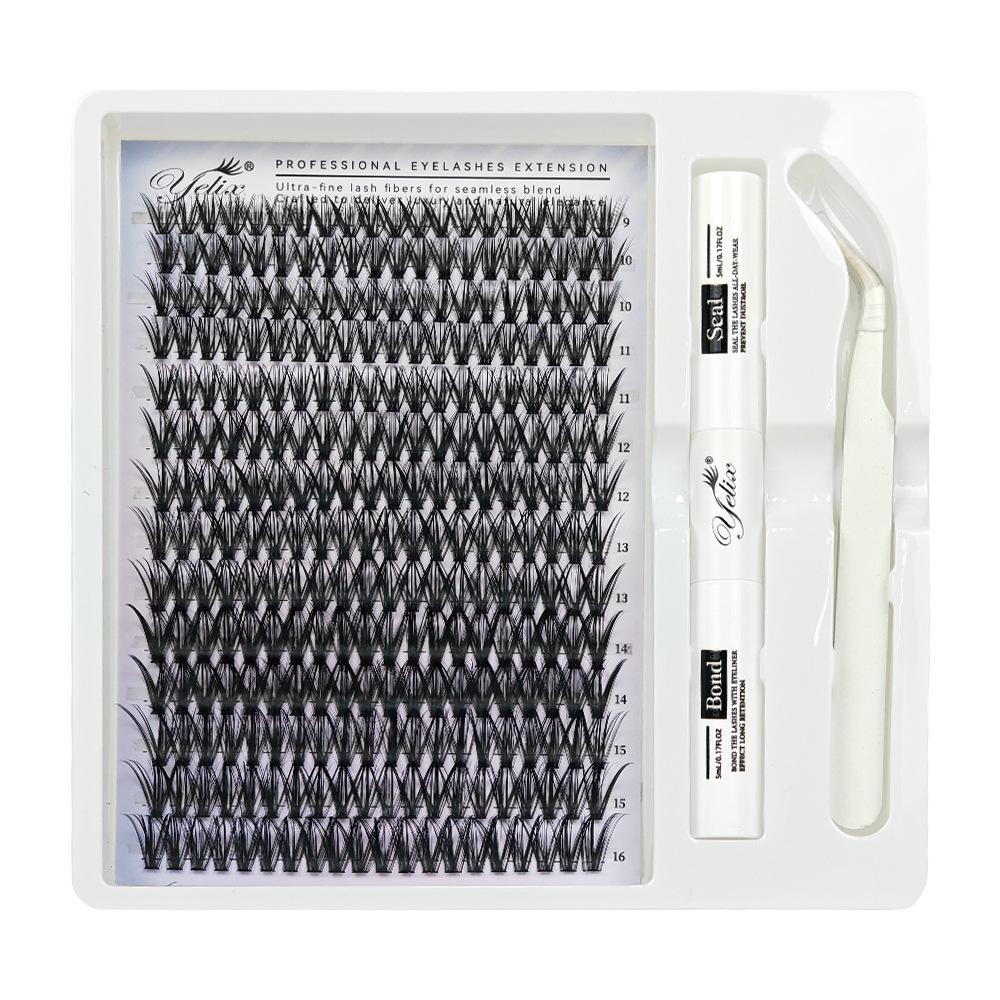 False Eyelash Book Glue Large Capacity Mixed Single Cluster Segmented 30D40D50D Hair
