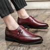 Designer Fashion Men's Dress Wedding Office Leather Red Black Business Formal Driving Loafers Shoes for Men with Free Shipping