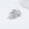 Exaggerated big-name leaf simple earrings women's high-end design cold wind leaf earrings