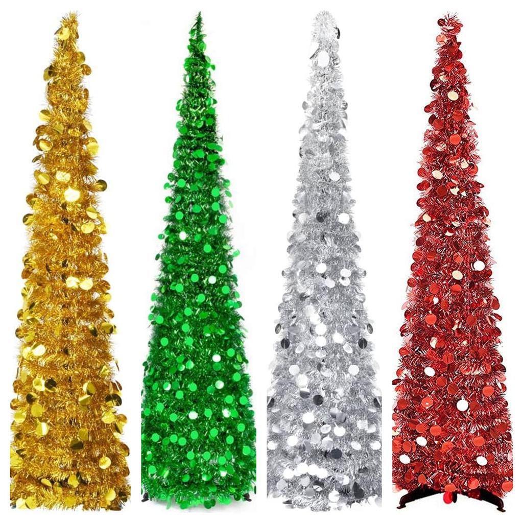 Scalable Foldable Woolen Grass Spiral Christmas Tree