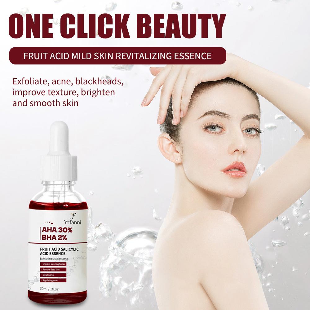 

Эссенция фруктовой кислоты и салициловой кислоты для оживления кожи и поддержания контроля прыщей и жирности для сужения пор