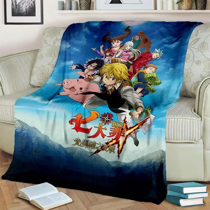 Coperta leggera con motivo dei Sette Peccati Capitali Calda Morbida Coperta Multiuso per Tutte le Stagioni e le Feste