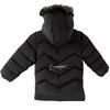 Boys' Winter 2024 Mid-Length Cotton Coat: Korean Style, Thickened, Fleece-Lined, Big Fur Collar, for Small and Medium Children.