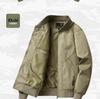 2024 Men's Pilot-Style Baseball Collar Jacket - Loose Fit for Spring & Autumn