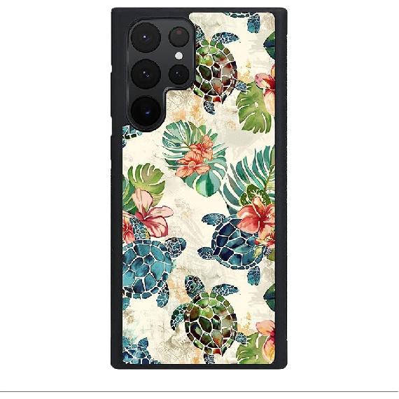 for Samsung Galaxy S21 Plus Phone Case - Vintage Art Pattern Sea Turtle Designed Phone Cases - TPU Phone Cases - Drop Protection For S20 (6.2in)