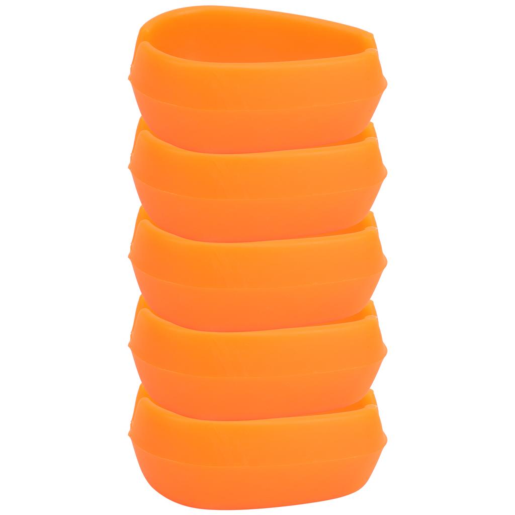5pcs Fishing Inline Method Feeder Bait Mould Silicone Good Elasticity NonToxic Fish Equipment(Orange )